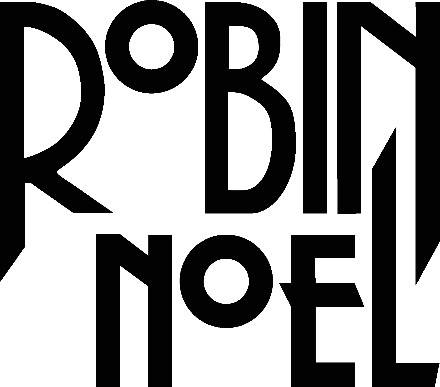 Robin Noel Black Logo Vector Logo